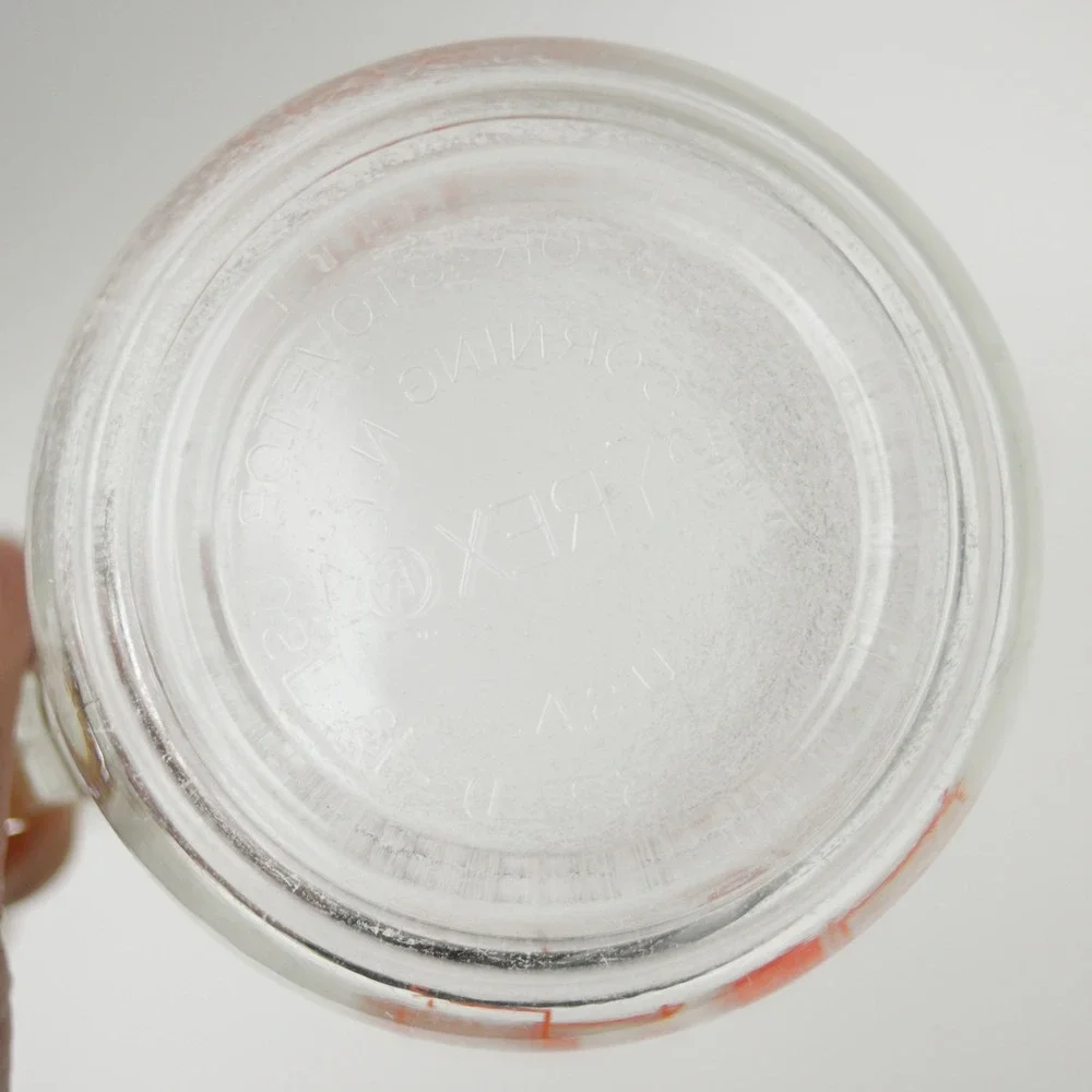 Vintage PYREX 4 Cups 32 Oz 1 Quart Glass Measuring Cup Pitcher USA Ounces Red